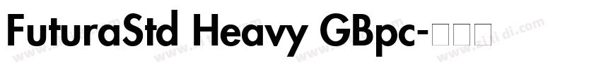 FuturaStd Heavy GBpc字体转换
